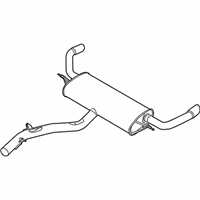 OEM 2010 BMW X5 Rear Muffler - 18-30-7-584-358