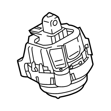 OEM 2022 BMW 530i ENGINE MOUNT, LEFT - 22-11-9-488-383