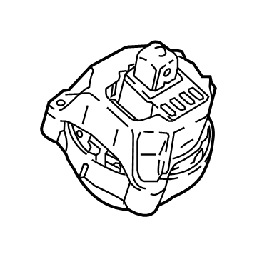 OEM 2019 BMW X3 Engine Mount Right - 22-11-6-877-660