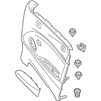 OEM BMW M235i xDrive Side Trim Panel, Leather, Right - 51-43-7-311-494