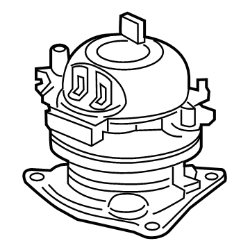 OEM Acura MDX Mounting Rubber, Engine Rear - 50810-TYA-A01