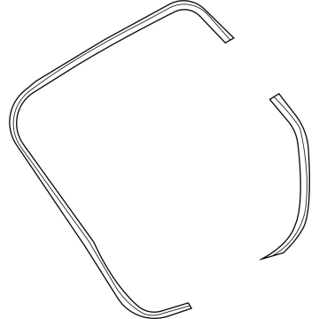 OEM 2020 Toyota Yaris Weather Strip - 67811WB001