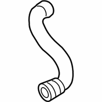 OEM 2014 BMW ActiveHybrid 7 Radiator Coolant Hose Lower - 17-12-7-605-640