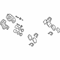 OEM Hyundai Santa Fe Brake Assembly-Front, RH - 58130-0W100