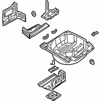 OEM 2002 BMW M3 Trunk Floor - 41-12-7-895-619