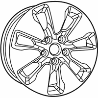 OEM 2020 Chrysler Voyager Aluminum Wheel - 5SQ161STAB