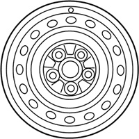 OEM 2009 Toyota Matrix Wheel, Steel - 42611-02A30