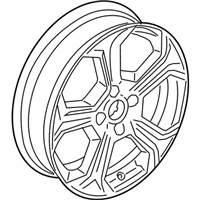 OEM Ford Fiesta Wheel, Alloy - C1BZ-1007-P