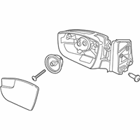OEM Ford Escape Mirror Assembly - CJ5Z-17682-BA