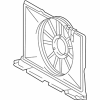 OEM 2009 Pontiac Vibe Shroud, Engine Coolant Fan Lower - 88975763