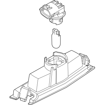 OEM 2020 Toyota Yaris License Lamp - 81270-WB007