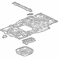 OEM Honda Odyssey Panel Set, RR. Floor - 04655-S0X-A20ZZ