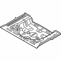 OEM 2018 Hyundai Elantra GT Panel Assembly-Rear Floor, Rear - 65513-G3000