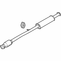 OEM 2014 Hyundai Tucson Center Muffler Complete - 28600-2S910