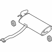 OEM 2014 Hyundai Tucson Main Muffler Assembly - 28700-2S850