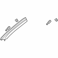 OEM 2020 Cadillac CT6 Weatherstrip Pillar Trim - 84477090