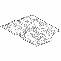 OEM 2008 Lexus GX470 Pan, Center Floor - 58211-60070