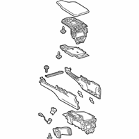 OEM 2022 Lexus RC350 Box Assembly, Console - 58810-24220-C0