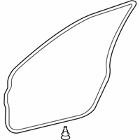 OEM 2015 Lexus LS460 Weatherstrip, Front Door, RH - 67861-50040