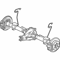 OEM 2010 Hummer H3 Rear Axle Assembly (4.10 Ratio) - 93356450