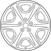 OEM 2004 Lexus LS430 Wheel, Disc - 42611-50390