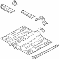 OEM 2016 Ford Transit Connect Front Floor Pan - DV6Z-1711135-A