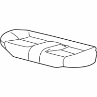 OEM 2017 Acura ILX Pad, Rear Seat Cushion - 82137-TX6-A02