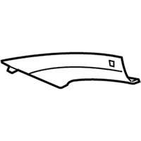 OEM BMW 528i Cover, Column A Right - 51-43-7-069-434