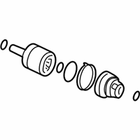 OEM 2006 Hyundai Santa Fe Boot Kit-Front Axle Differential Side - 49606-26C50