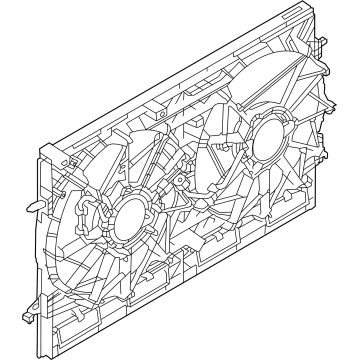 OEM 2021 Nissan Rogue Motor & Fan Assy-W/Shroud - 21481-6RA0A