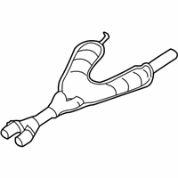 OEM 2000 BMW 540i Centre Muffler - 18-10-1-440-366