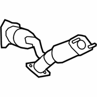 OEM 2008 Saturn Aura Converter & Pipe - 15947647