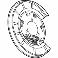 OEM 2011 Chevrolet Camaro Plate Asm-Rear Brake Backing - 23131778