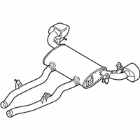 OEM 2022 BMW X3 REAR MUFFLER WITH EXHAUST FL - 18-30-9-846-289