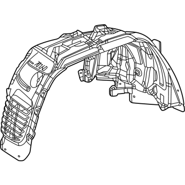 OEM Jeep Grand Cherokee L FENDER-WHEELHOUSE INNER - 68376700AD