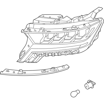 OEM 2022 Kia Sorento Lamp Assembly-Head, LH - 92101R5000