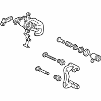 OEM 2000 Honda Accord Caliper Sub-Assembly, Right Rear (Reman) - 06432-S84-505RM