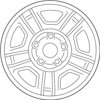 OEM Mercury Mariner Wheel, Alloy - 6E6Z-1007-A