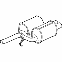 OEM 2008 BMW M5 Exhaust Muffler Rear Left - 18-10-7-835-961