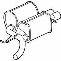 OEM 2008 BMW M5 Sedan Rear Muffler Right - 18-10-7-835-962