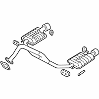 OEM 2007 Hyundai Tiburon Tail With Muffler Pipe - 28700-2C453