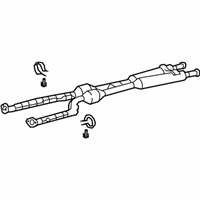 OEM 2010 Lexus LS460 Front Exhaust Pipe Assembly - 17410-38421