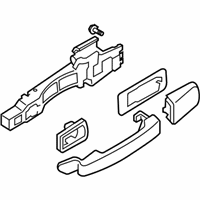 OEM 2008 Nissan Sentra Rear Door Outside Handle Assembly Left - 82607-ET03A