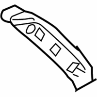 OEM 2008 Infiniti FX45 Rear Door Grip Assembly, Left - 80951-CL70C