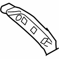 OEM 2006 Infiniti FX35 Rear Door Grip Assembly, Left - 80951-CL70C