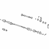 OEM Hyundai Tiburon Shaft Assembly-Drive, LH - 49501-2C310--SJ