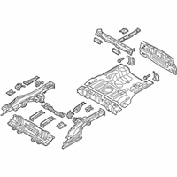 OEM Kia Soul Panel Complete-Rear Floor - 65500B2500