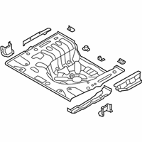 OEM 2014 Hyundai Elantra Coupe Panel Assembly-Rear Floor Rear Complete - 65520-3X000