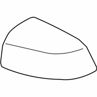 OEM 2017 BMW X6 Outside Mirror Cover Cap, Primed, Left - 51-16-8-061-707