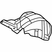 OEM 2004 Chrysler Sebring Shield-Fender - 4878647AD